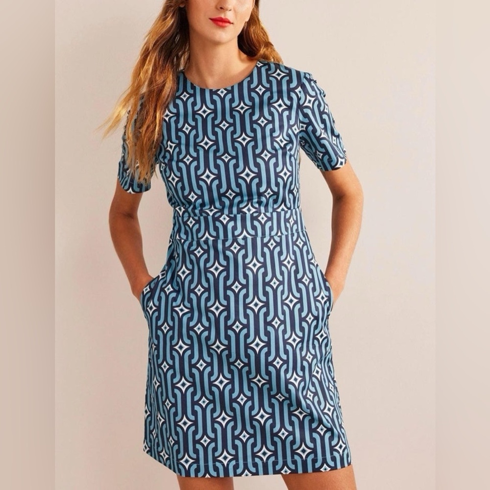 Boden Geometric Shift Dress